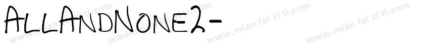 AllAndNone2字体转换