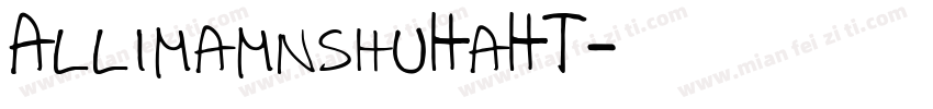 AllimamnshuHaHT字体转换