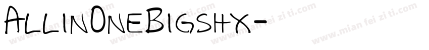 Allin0neBigshx字体转换