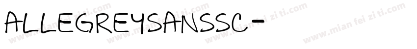 allegreysanssc字体转换