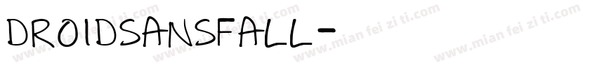 droidsansfall字体转换