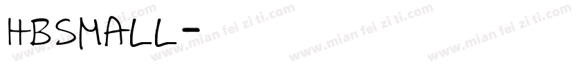 hbsmall字体转换