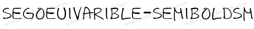 segoeuivarible-semiboldsmall字体转换
