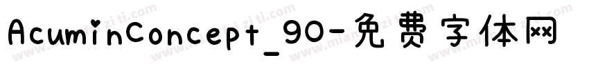 AcuminConcept_90字体转换