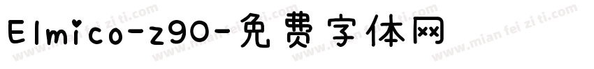 Elmico-z90字体转换