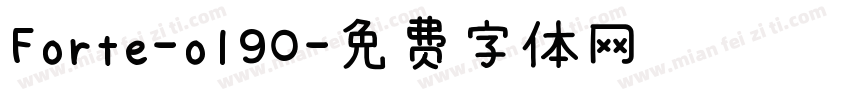 Forte-ol90字体转换