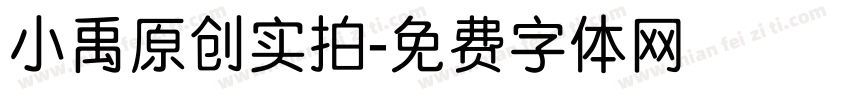 小禹原创实拍字体转换