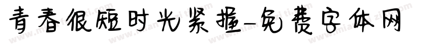 青春很短时光紧握字体转换