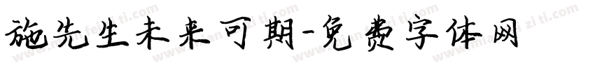 施先生未来可期字体转换