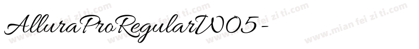 AlluraProRegularW05字体转换