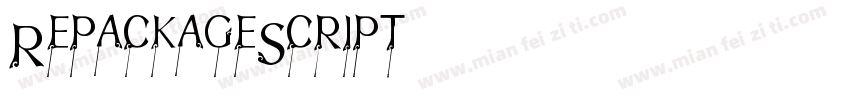 RepackageScript字体转换