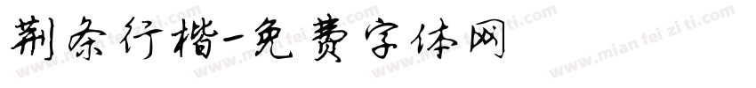 荆条行楷字体转换