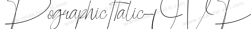 PographicItalic-OVP6字体转换