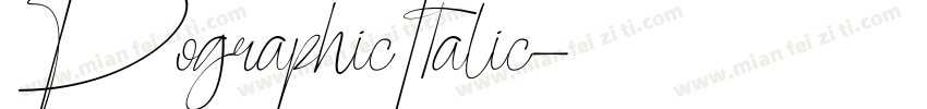PographicItalic字体转换