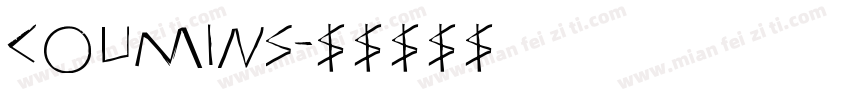coumins字体转换