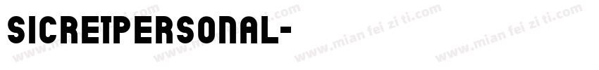 SicretPERSONAL字体转换