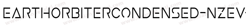 EarthOrbiterCondensed-nzeV字体转换