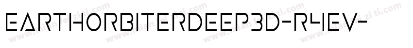 EarthOrbiterDeep3D-R4EV字体转换