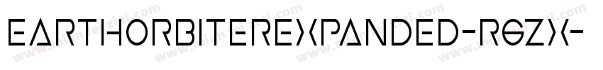 EarthOrbiterExpanded-r6Zx字体转换