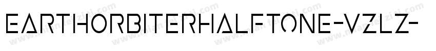EarthOrbiterHalftone-vzlZ字体转换