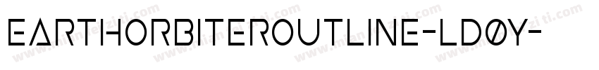 EarthOrbiterOutline-Ld0y字体转换