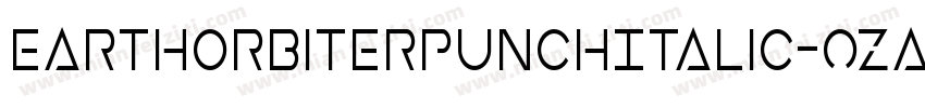 EarthOrbiterPunchItalic-ozaq字体转换