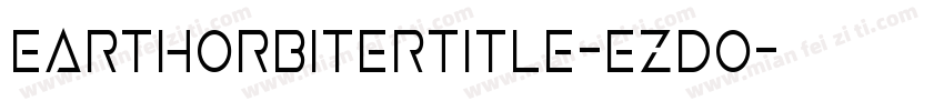 EarthOrbiterTitle-ezdO字体转换