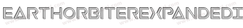EarthOrbiterExpandedItalic-MPep字体转换