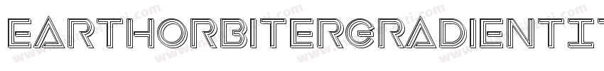 EarthOrbiterGradientItalic-2aAW字体转换