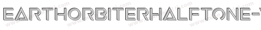 EarthOrbiterHalftone-vzlZ字体转换