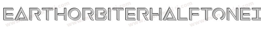 EarthOrbiterHalftoneItalic-wzn2字体转换