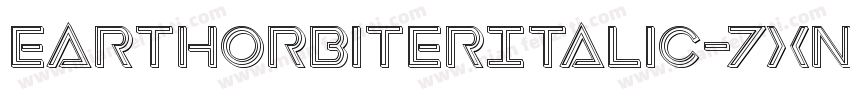 EarthOrbiterItalic-7xnE字体转换