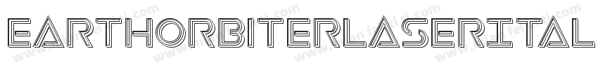 EarthOrbiterLaserItalic-dzml字体转换