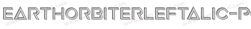 EarthOrbiterLeftalic-PgEP字体转换
