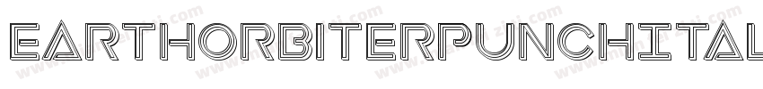 EarthOrbiterPunchItalic-ozaq字体转换