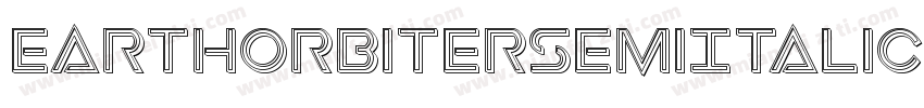 EarthOrbiterSemiItalic-4OzY字体转换