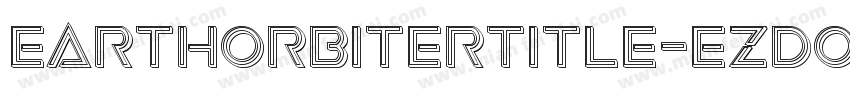 EarthOrbiterTitle-ezdO字体转换