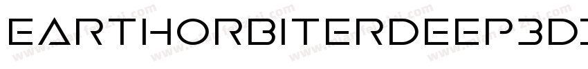 EarthOrbiterDeep3DItalic-B8wB字体转换