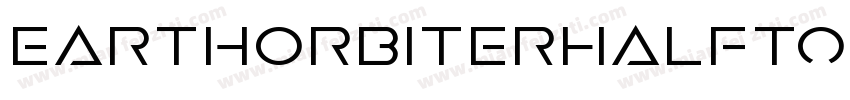EarthOrbiterHalftoneItalic-wzn2字体转换