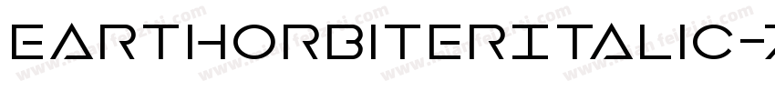 EarthOrbiterItalic-7xnE字体转换