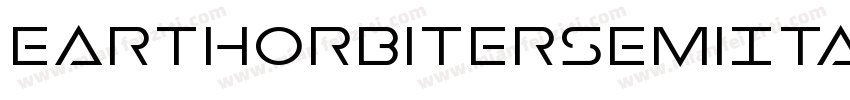 EarthOrbiterSemiItalic-4OzY字体转换