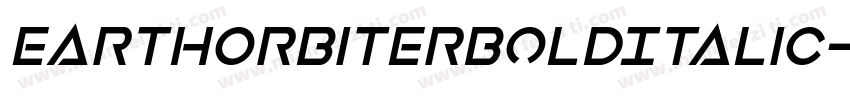 EarthOrbiterBoldItalic-ly4D字体转换
