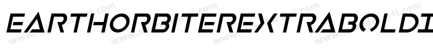 EarthOrbiterExtraBoldItalic-EMdg字体转换