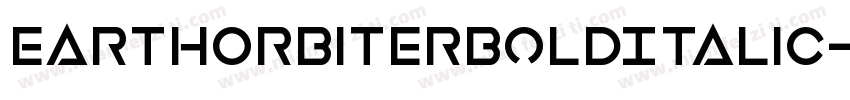 EarthOrbiterBoldItalic-ly4D字体转换