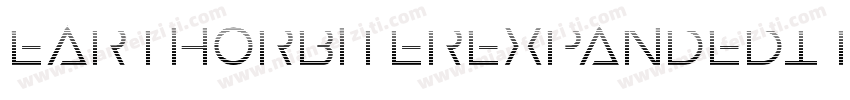 EarthOrbiterExpandedItalic-MPep字体转换