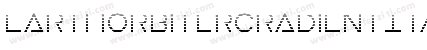 EarthOrbiterGradientItalic-2aAW字体转换