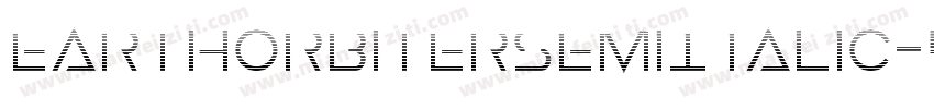 EarthOrbiterSemiItalic-4OzY字体转换