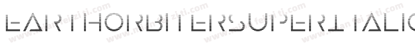 EarthOrbiterSuperItalic-0eAr字体转换
