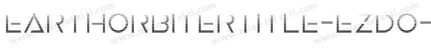 EarthOrbiterTitle-ezdO字体转换