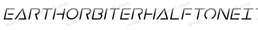 EarthOrbiterHalftoneItalic-wzn2字体转换